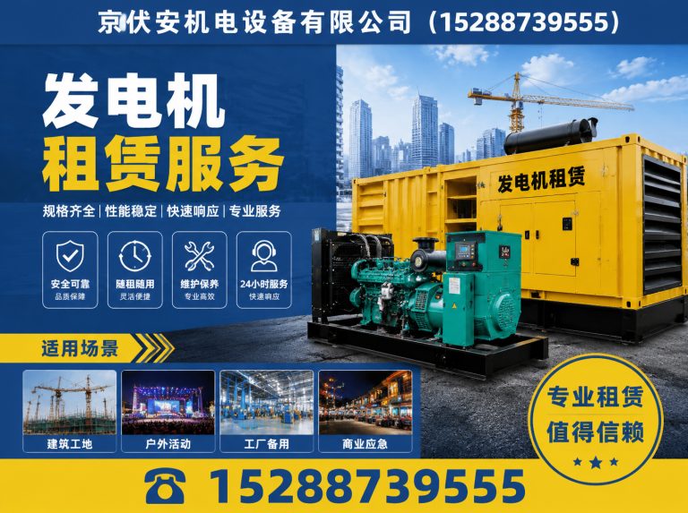 长沙发电机出租展示图